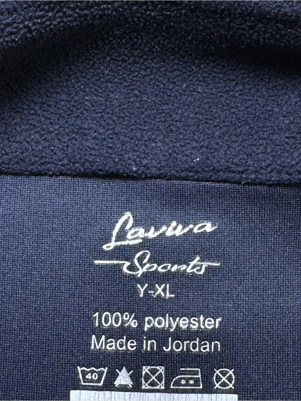 Harmony Public Schools Navy Fleece Jacket Size Youth XL full Zipper closure